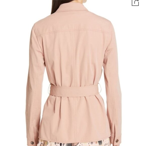 LAFAYETTE 148 NEW YORK - John Safari Jacket Button Down Belted - Size 8 - Picture 9 of 10